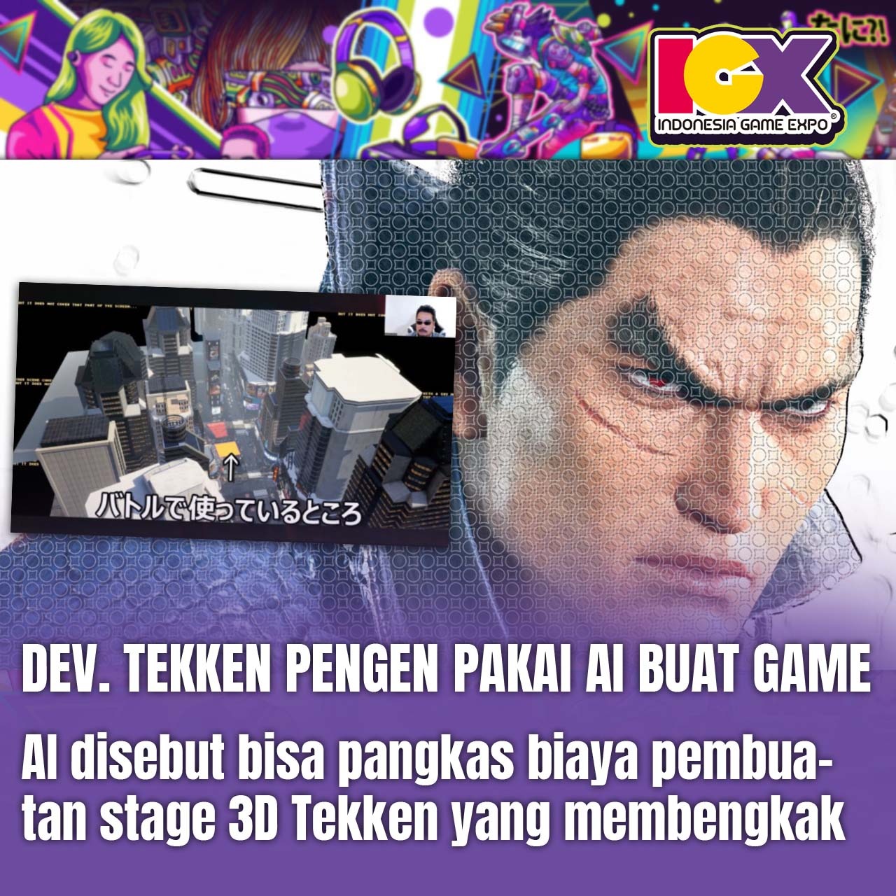 Developer Tekken Pengen Pakai AI Buat Game
