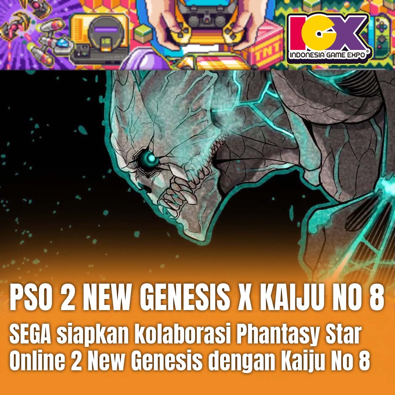 SEGA Siapkan Kolaborasi Game PSO 2 New Genesis Dengan Kaiju No 8