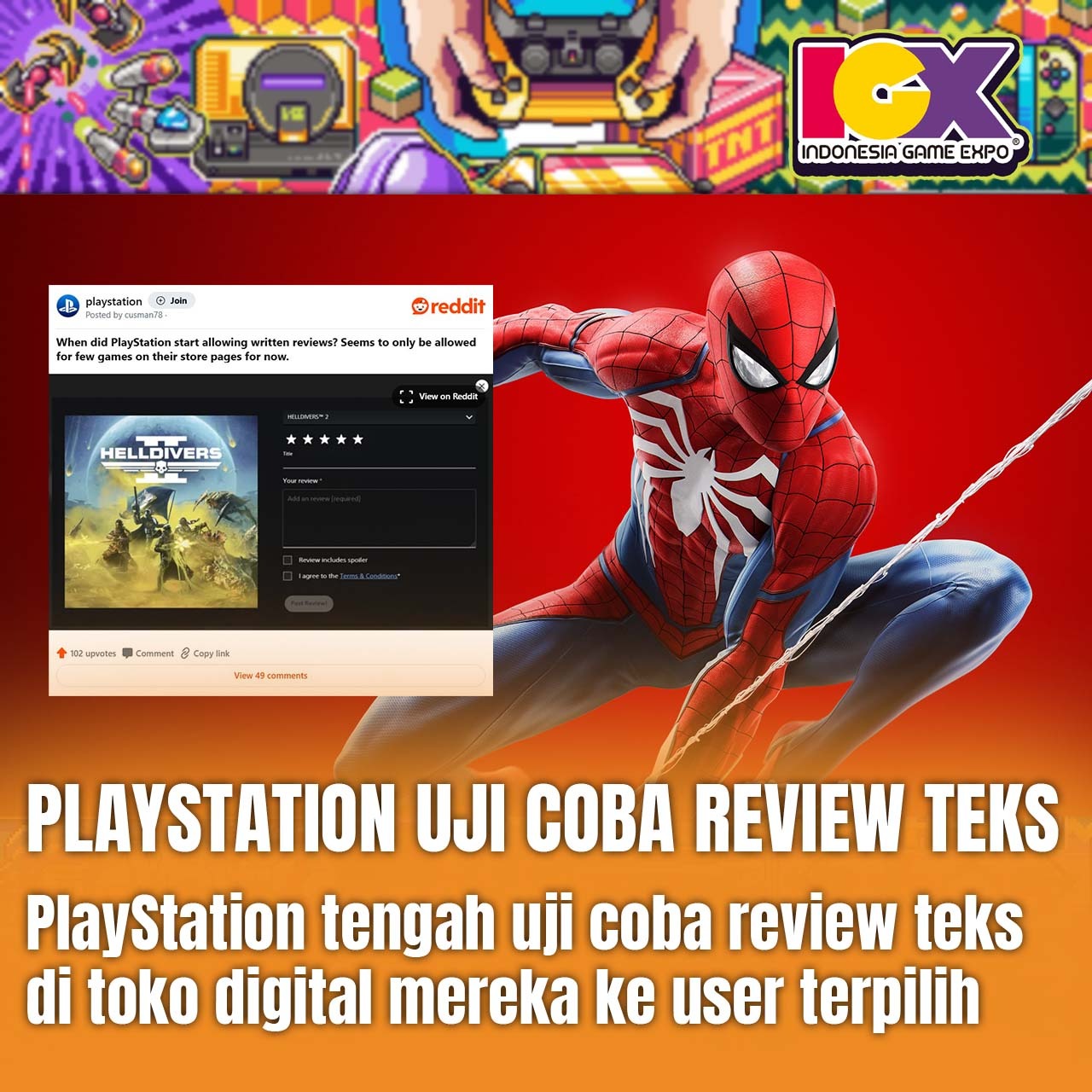 PLAYSTATION UJI COBA REVIEW TEKS DI PLAYSTATION STORE MEREKA.