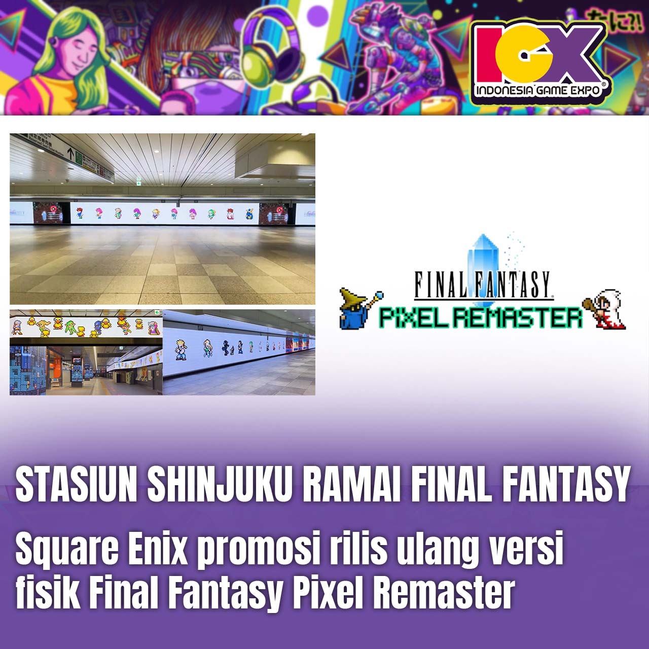 Square Enix Promosikan Versi Fisik Final Fantasy Pixel Remaster