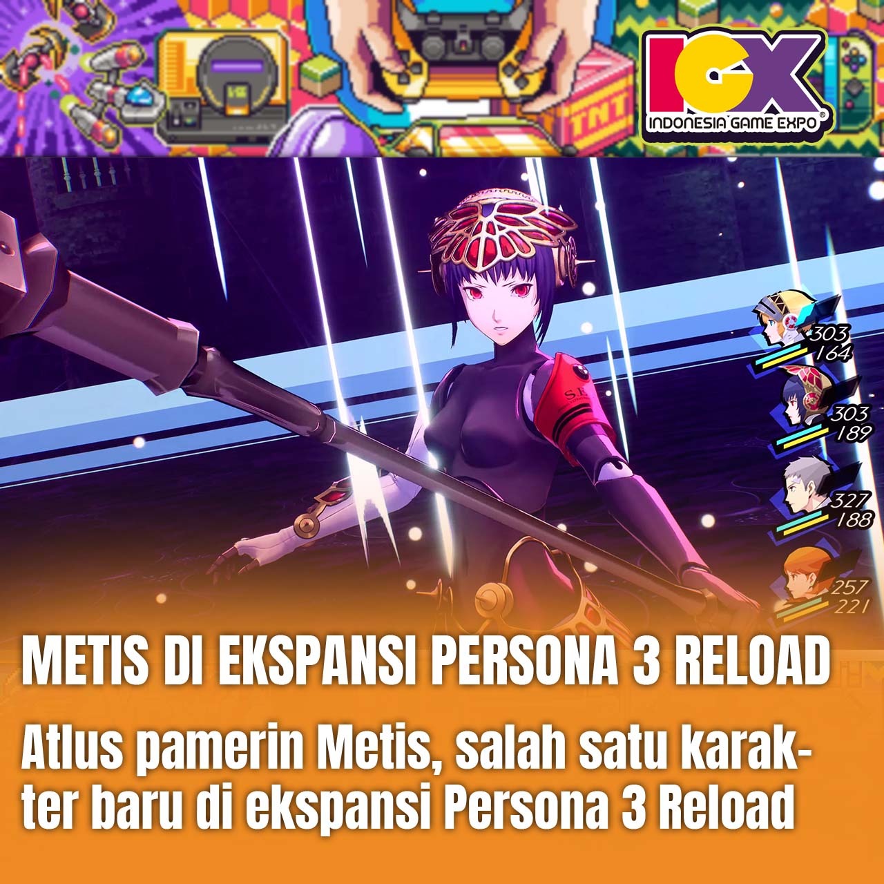Atlus Pamerin Metis, Karakter baru di Ekspansi Persona 3 Reload